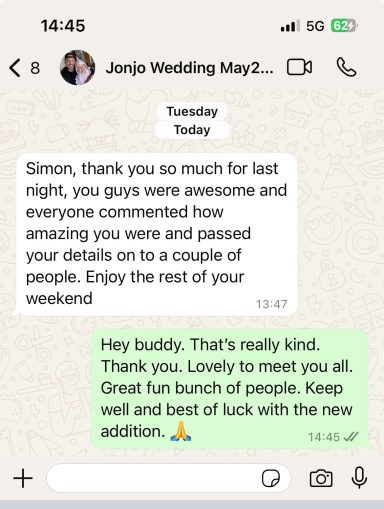 Wedding Feedback